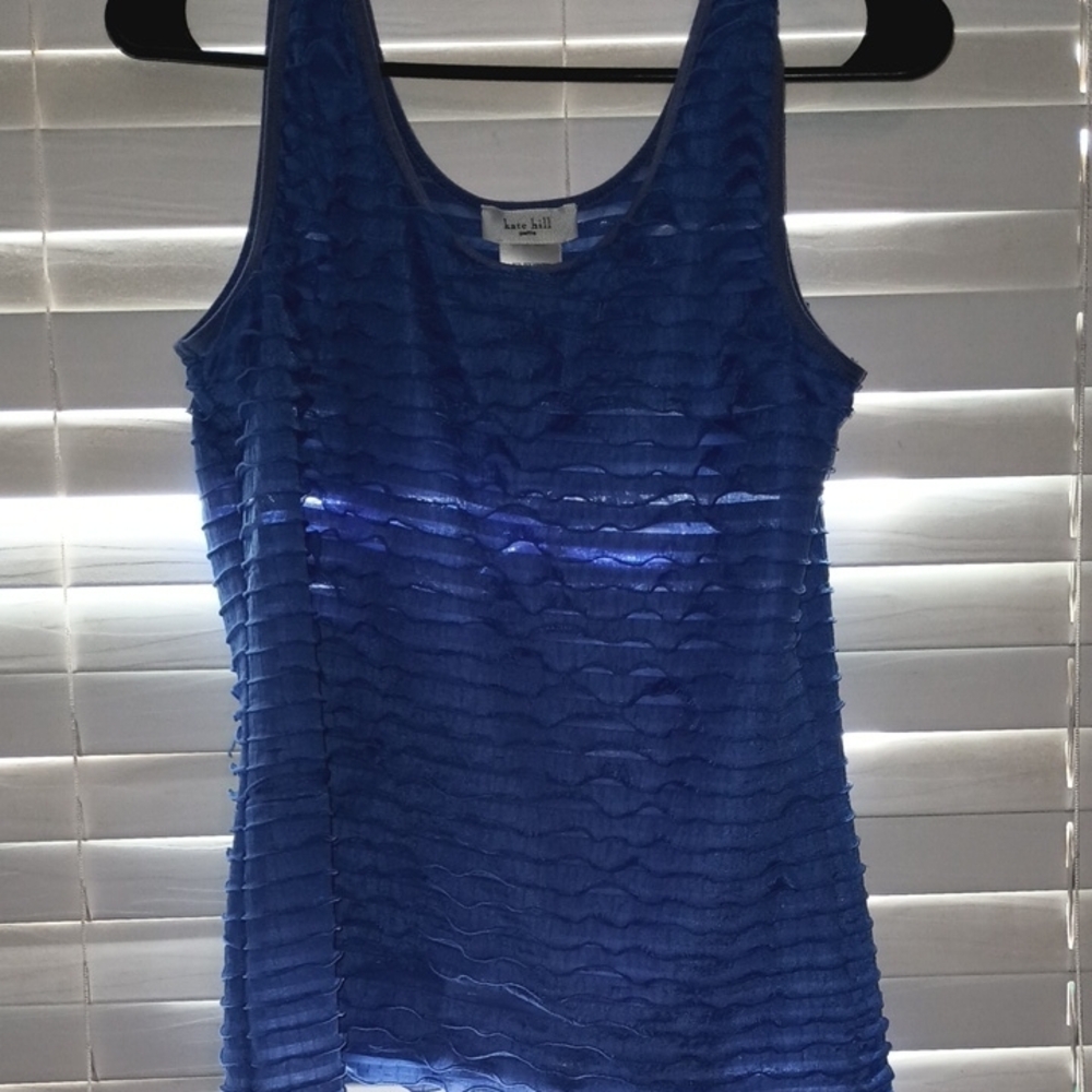 Blue Layered Tank Top